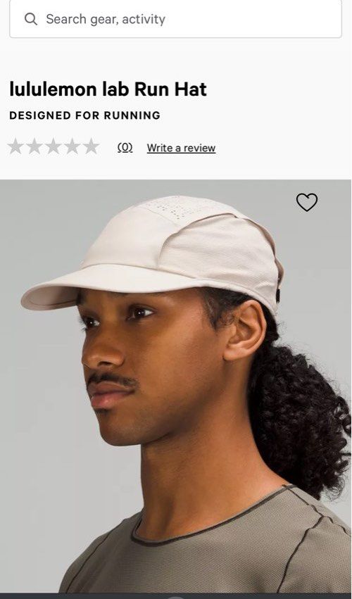 Lululemon running cap top