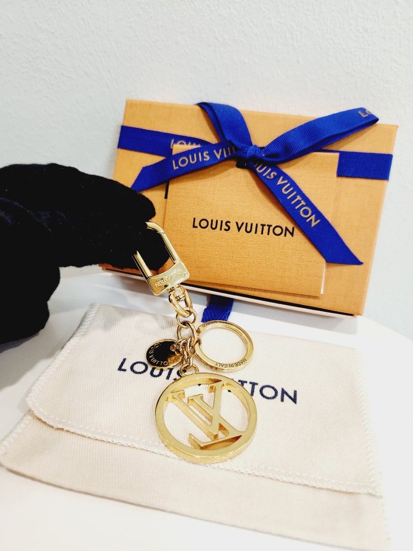 LOUIS VUITTON LV Circle Bag Charm Key Holder Gold 1283420