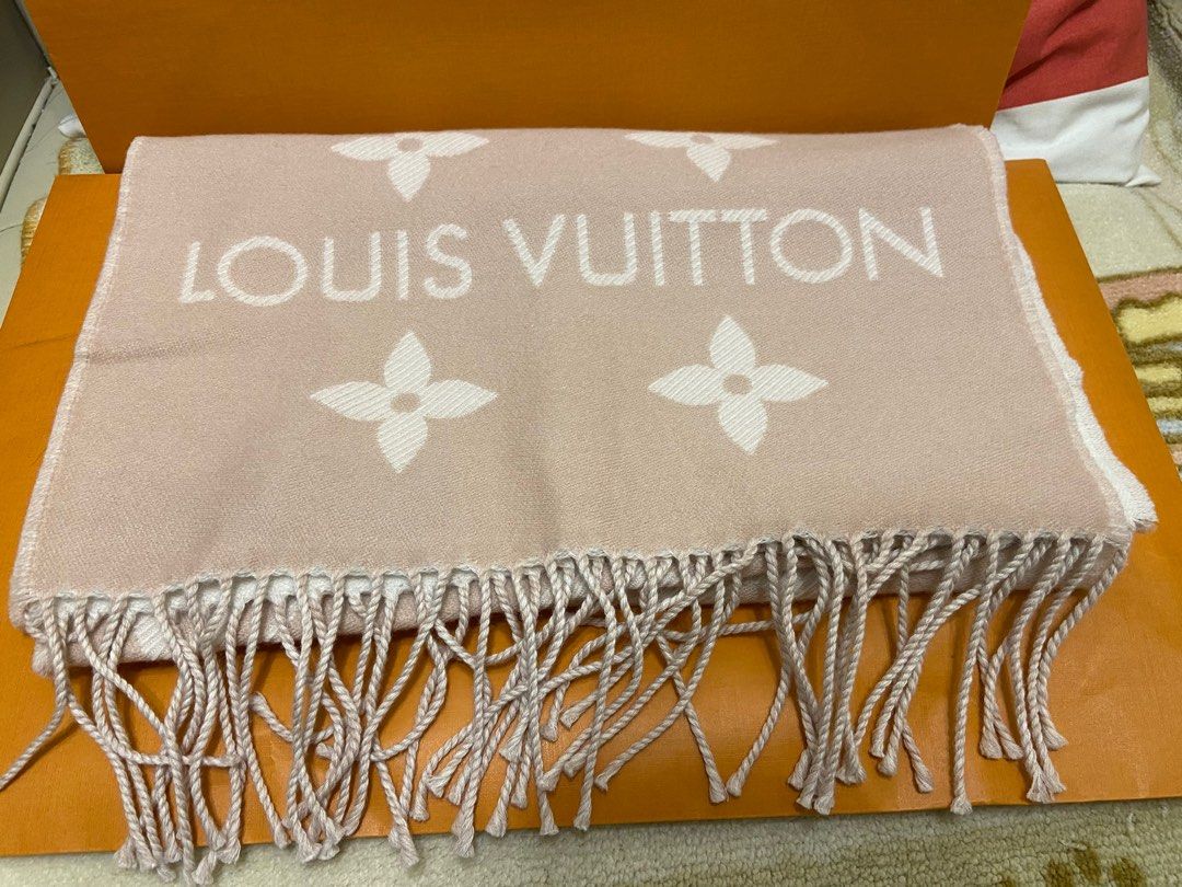Louis Vuitton M77854 LV Essential Scarf , Beige, One Size