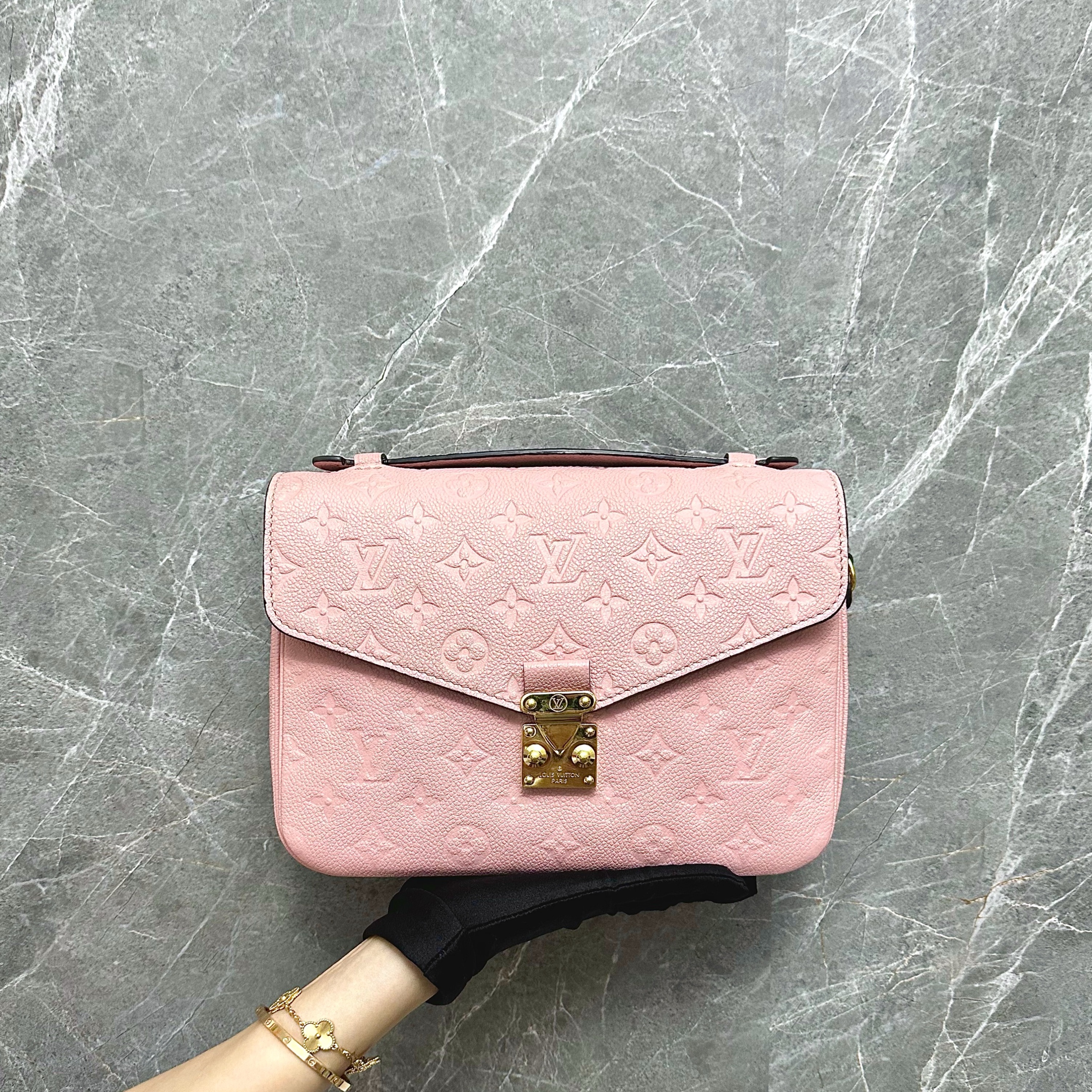 LV Pochette Metis Empreinte Creme, Luxury, Bags & Wallets on Carousell