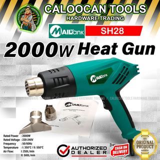 MAILTANK 2000W Hot Air Heat Gun (SH28) w/FREE 2pcs Nozzles
