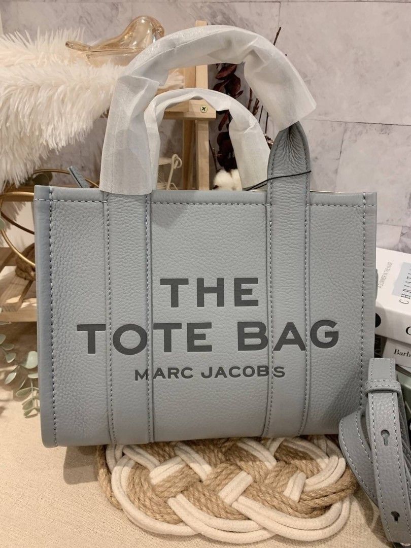 預購：Marc Jacobs 小款tote-黑/灰, 名牌精品, 精品包與皮夾在旋轉拍賣