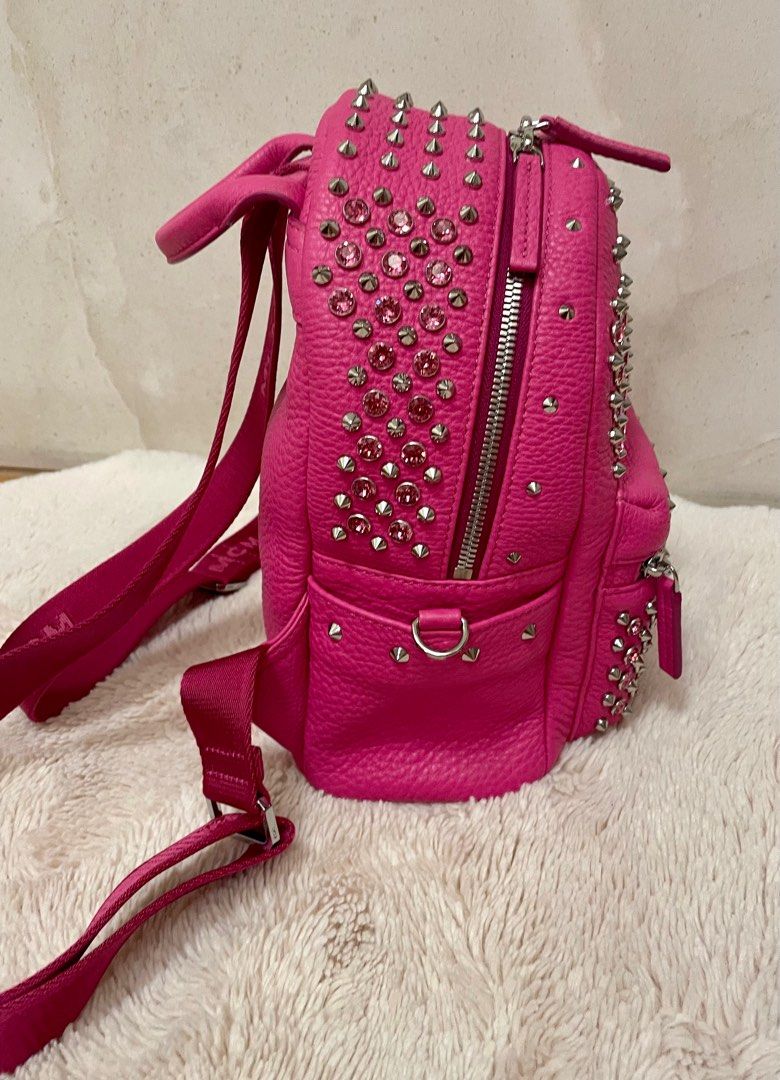 MCM Swarovski Mini Backpack, Luxury, Bags & Wallets on Carousell
