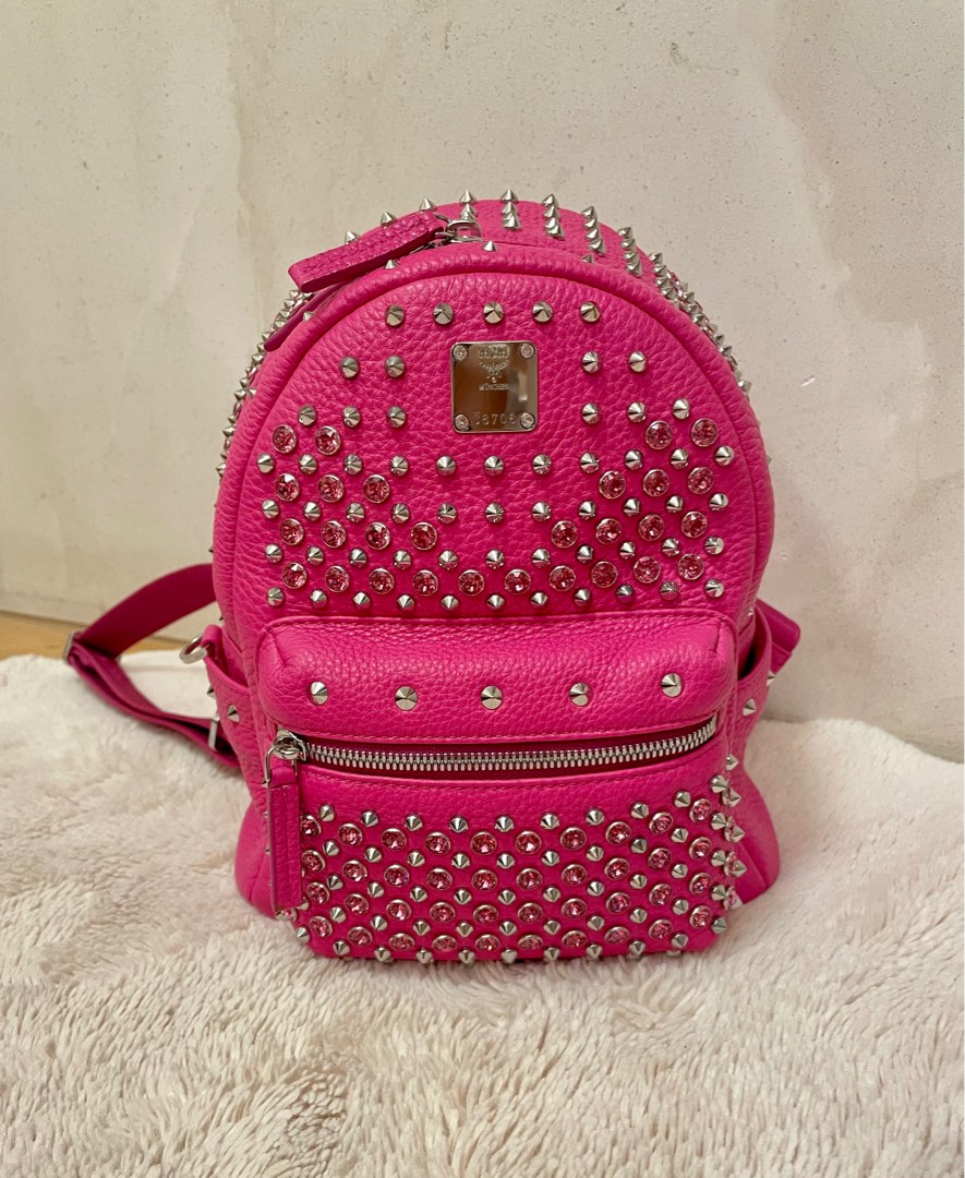 MCM Swarovski Mini Backpack, Luxury, Bags Wallets on Carousell