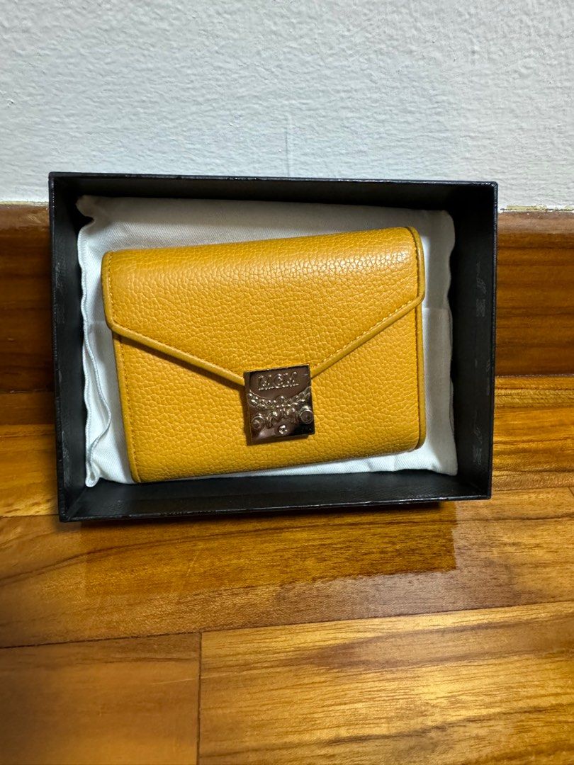 MCM Trifold Wallet Original, Luxury, Bags & Wallets on Carousell