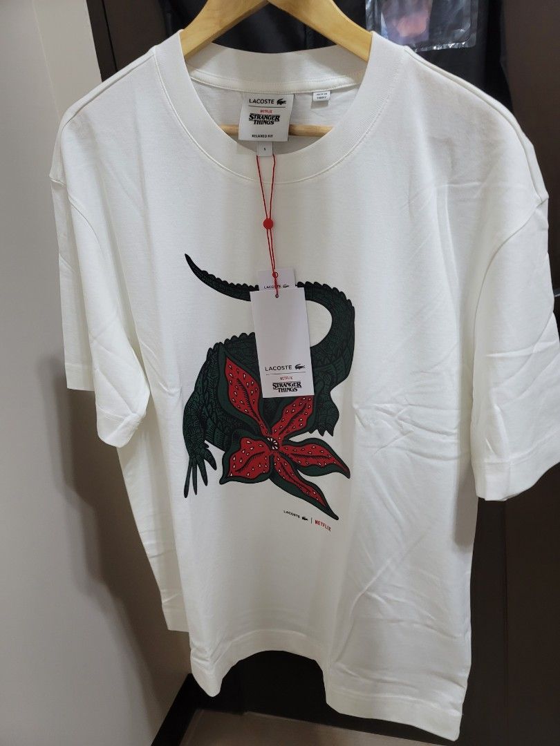 SALE!! Men's Lacoste x Netflix Organic Cotton T-shirt, Men's