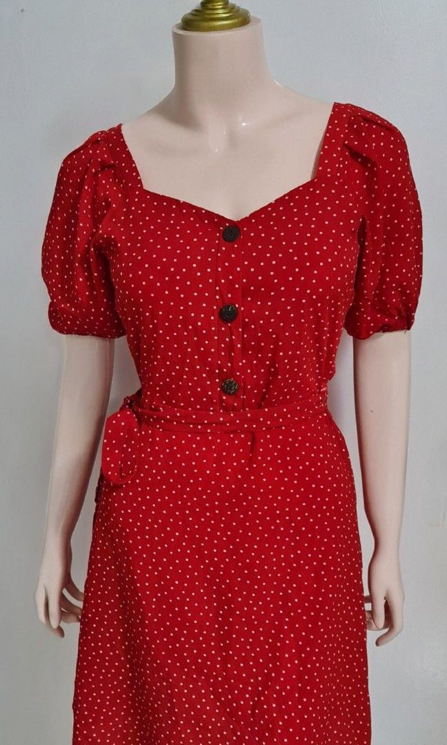 MONTEAU PUFF SLEEVES DRESS Women s Fashion Dresses Sets