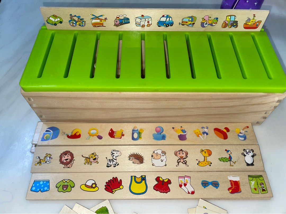 Montessori wooden toy- sorting objects, Hobbies & Toys, Toys & Games on ...