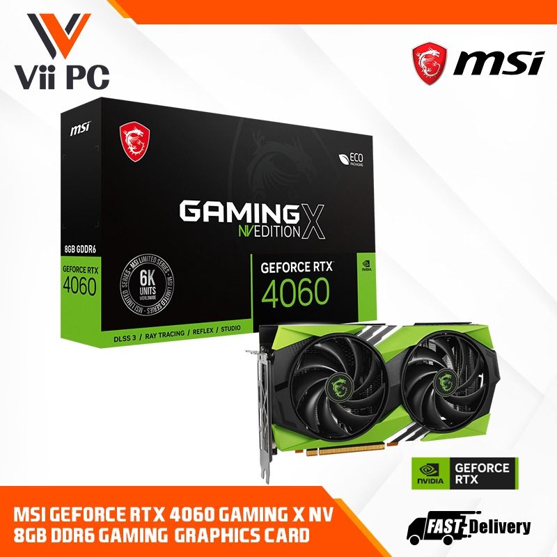 MSI Gaming GeForce RTX 4060 Ti 16GB GDDR6 PCI Express 4.0 x8 ATX Video Card RTX  4060 Ti GAMING X SLIM WHITE 16G 