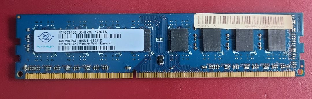 Ram 4gb 2rx8 pc3 on sale