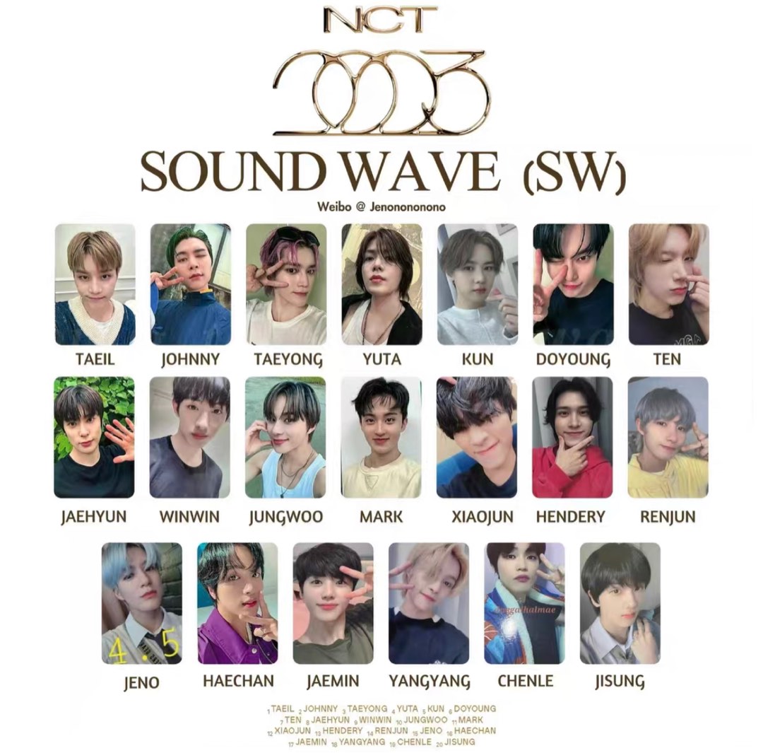 NCT GOLDEN AGE SOUNDWAVE SW POB PHOTOCARD PC