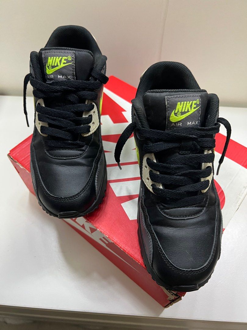 NIKE AIR MAX 90 BLACK NEON