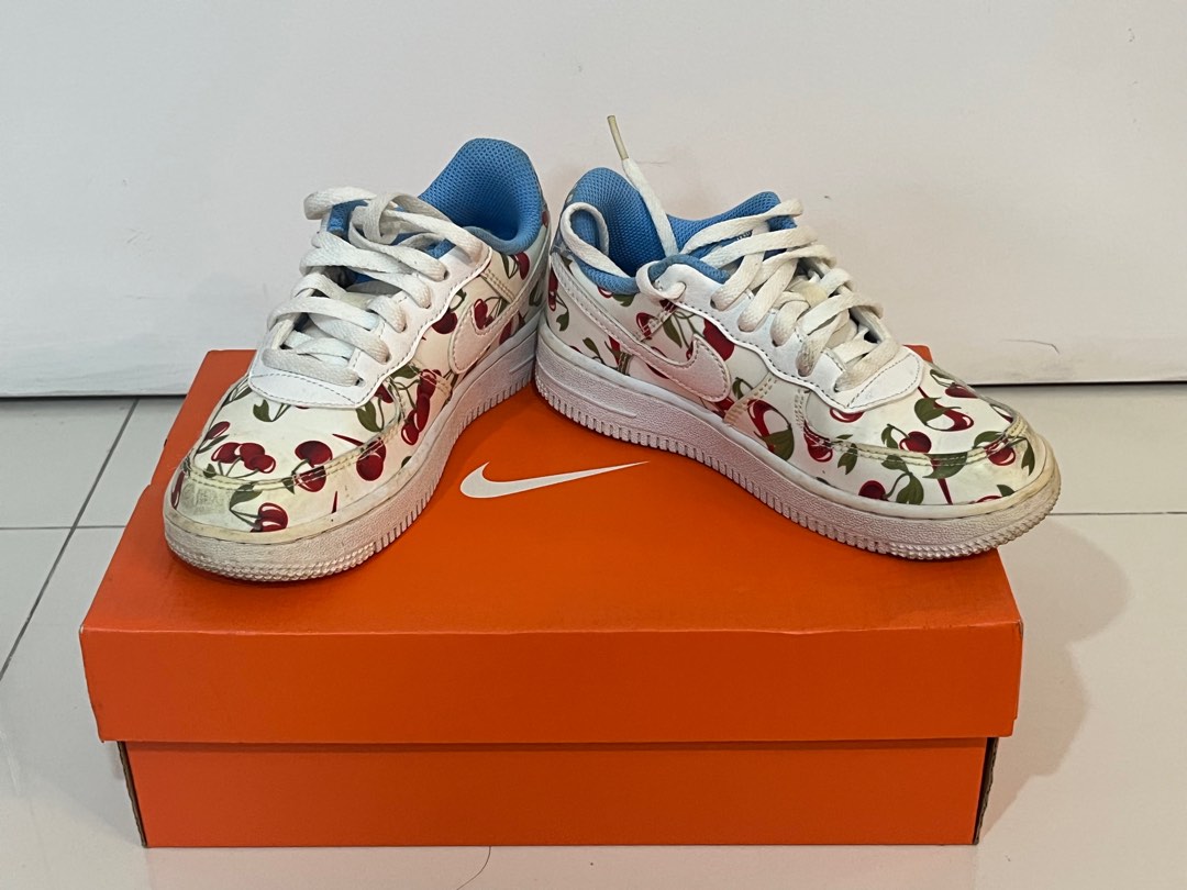 Nike air force 1 top red kids