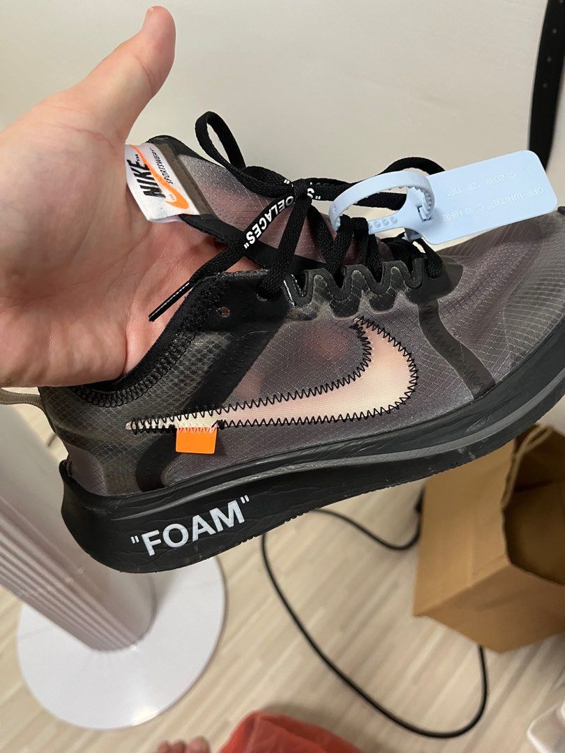 Nike zoom fly black off white cheap