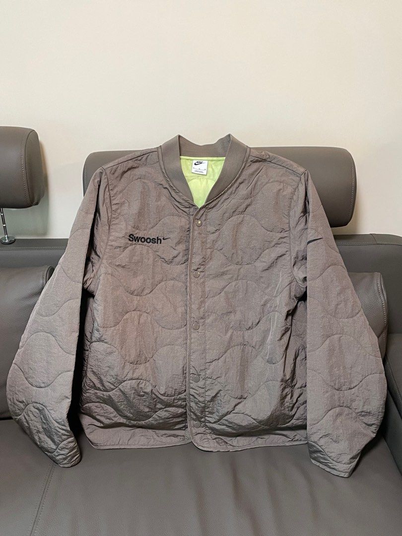 Nike swoosh quilted field jacket outlet