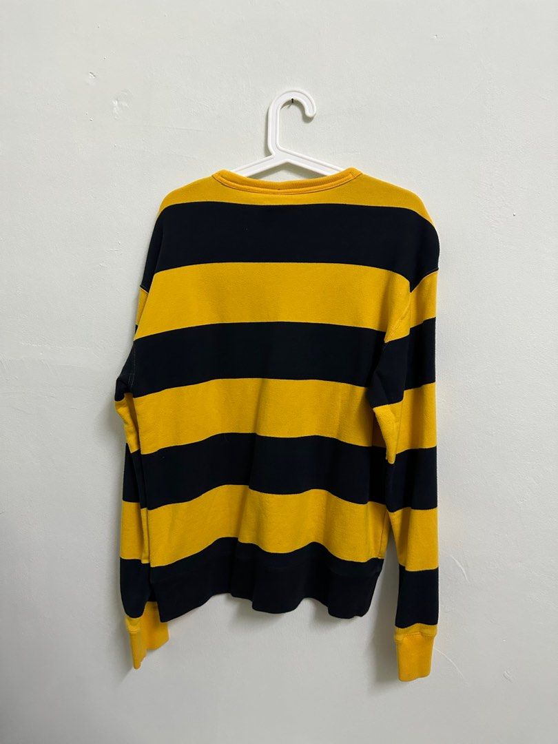 Nike SB stripe crew neck sweat in yellow