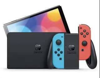 Nintendo Switch OLED Console with Red/Blue Joycon (OLED Model) bought from Japan