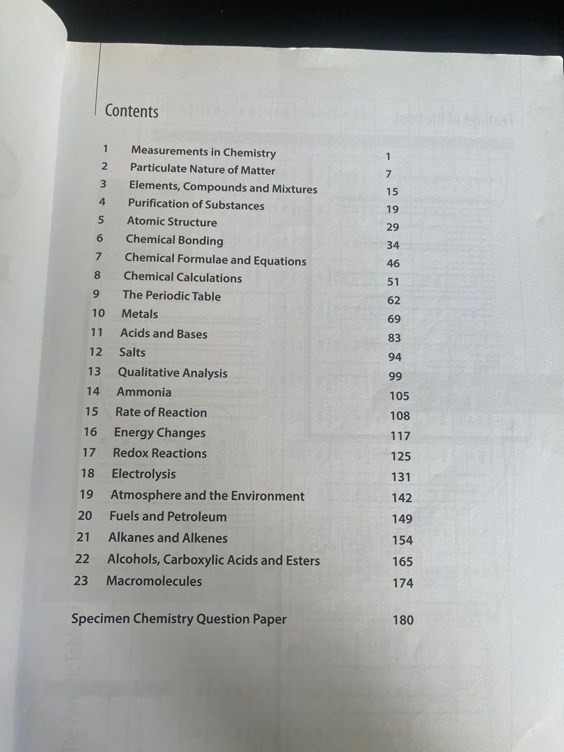 O Level Chemistry Key Revision Notes Hobbies Toys Books Magazines
