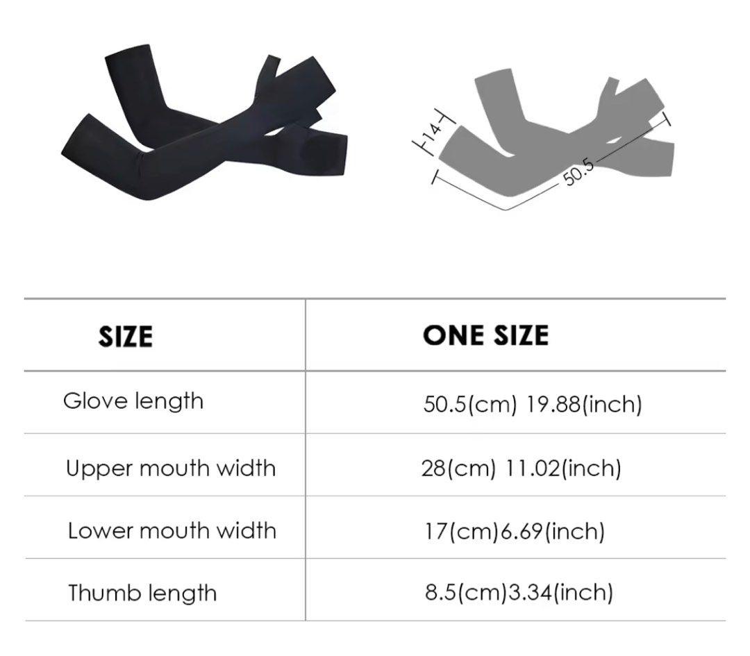 OhSunny Men Cycling Gloves Sun Protection Breathable Coolchill Anti-UV  UPF50+