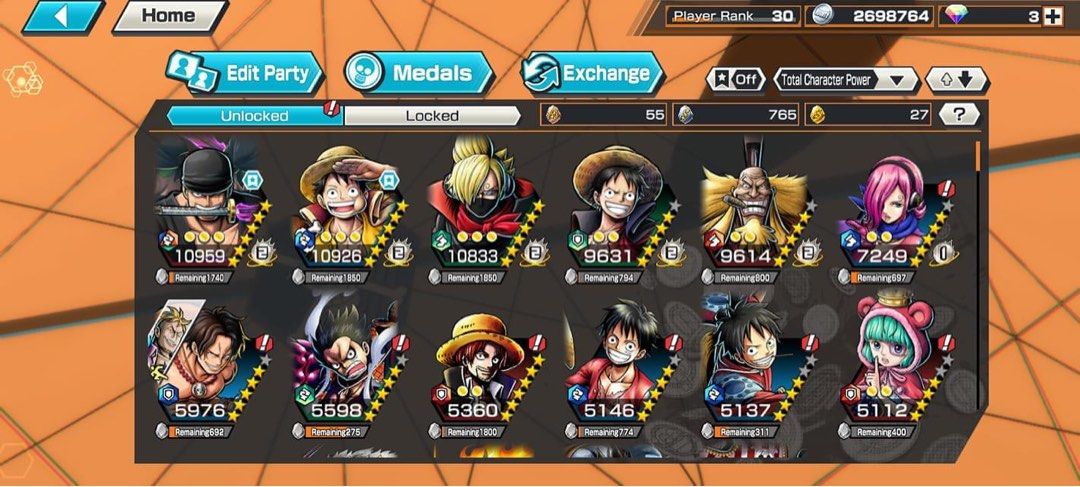 Vendo Conta De One Piece Bounty Rush - Outros - DFG