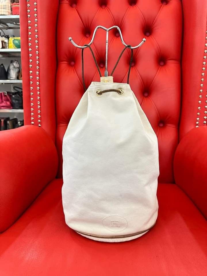 Orig Hermes Backpack (Category: Luxury Bags & Wallets) located in Davao. Submitted by luxben (Listing ID 1261335289, Image 2). Description: 💰9,800 fix price plus sf Orig Hermes Backpack Simi medium Canvas and leather Rank ab.