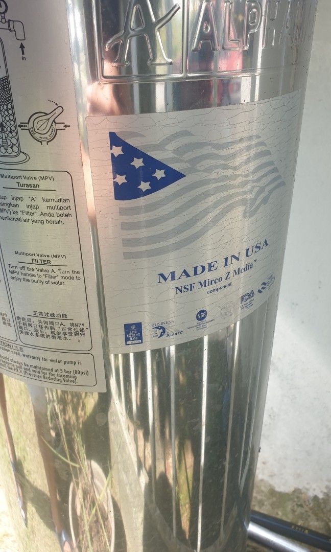 Outdoor water filter Alphamax, TV & Home Appliances, Other Home