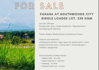 PAHARA at Southwoods City -  LOT FOR SALE
