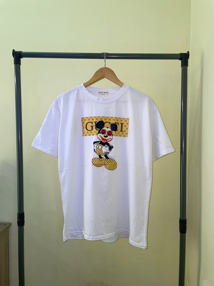 PARODY MICKEY x GUCCI, Men's Fashion, Tops & Sets, Tshirts & Polo