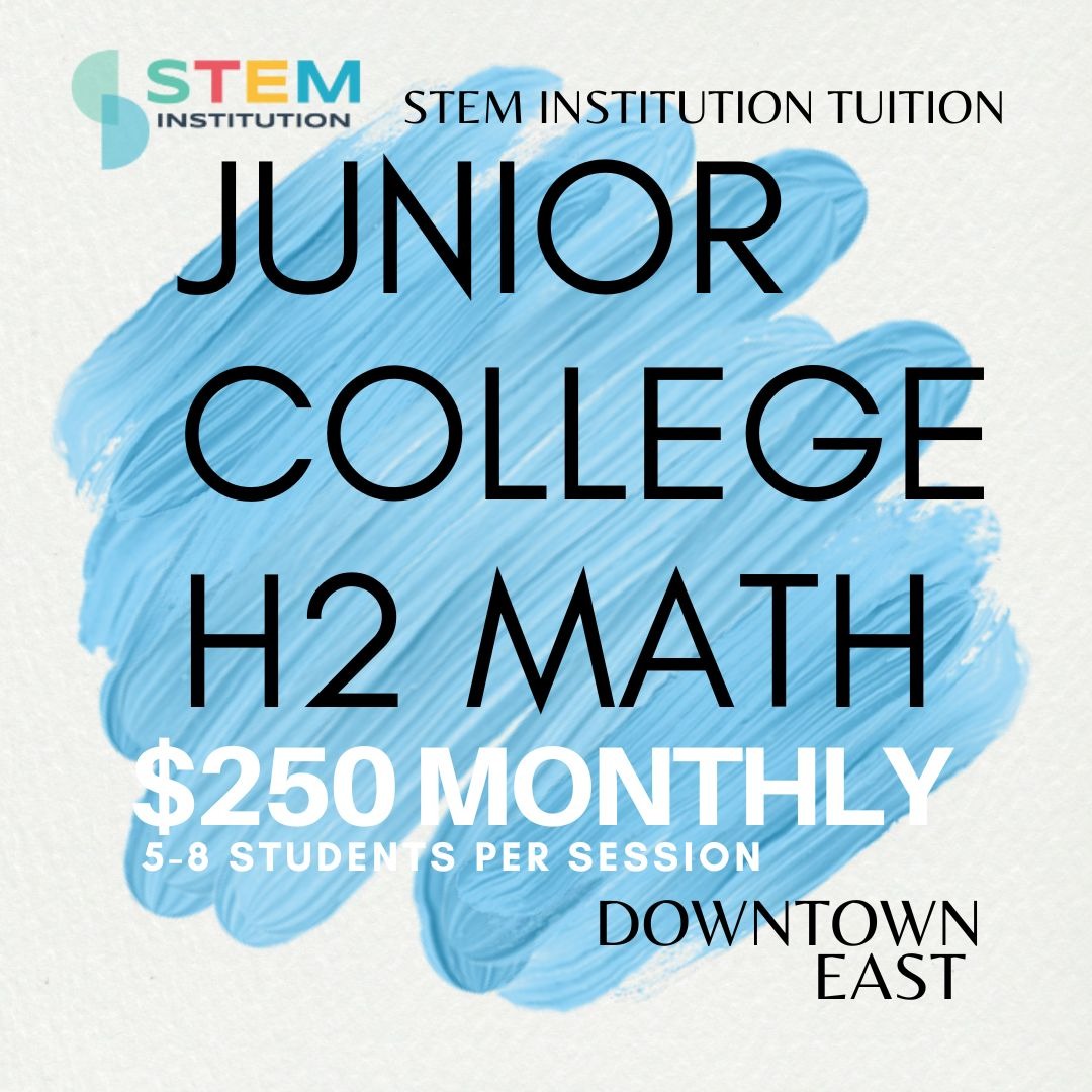 PASIR RIS JC TUITION - Junior College Year 1 2 H1 Math H2 Math Tutor Tuition - For those from ...