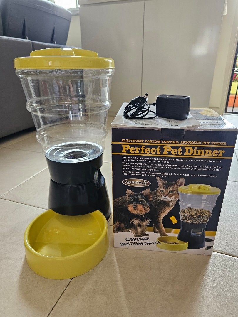 Electronic portion control automatic pet feeder hotsell