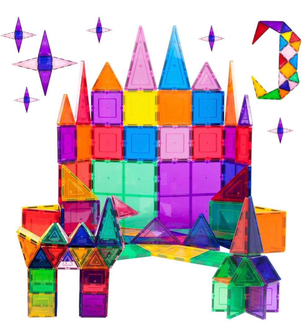 Picassotiles 60 piece set 60pcs magnet building tiles top