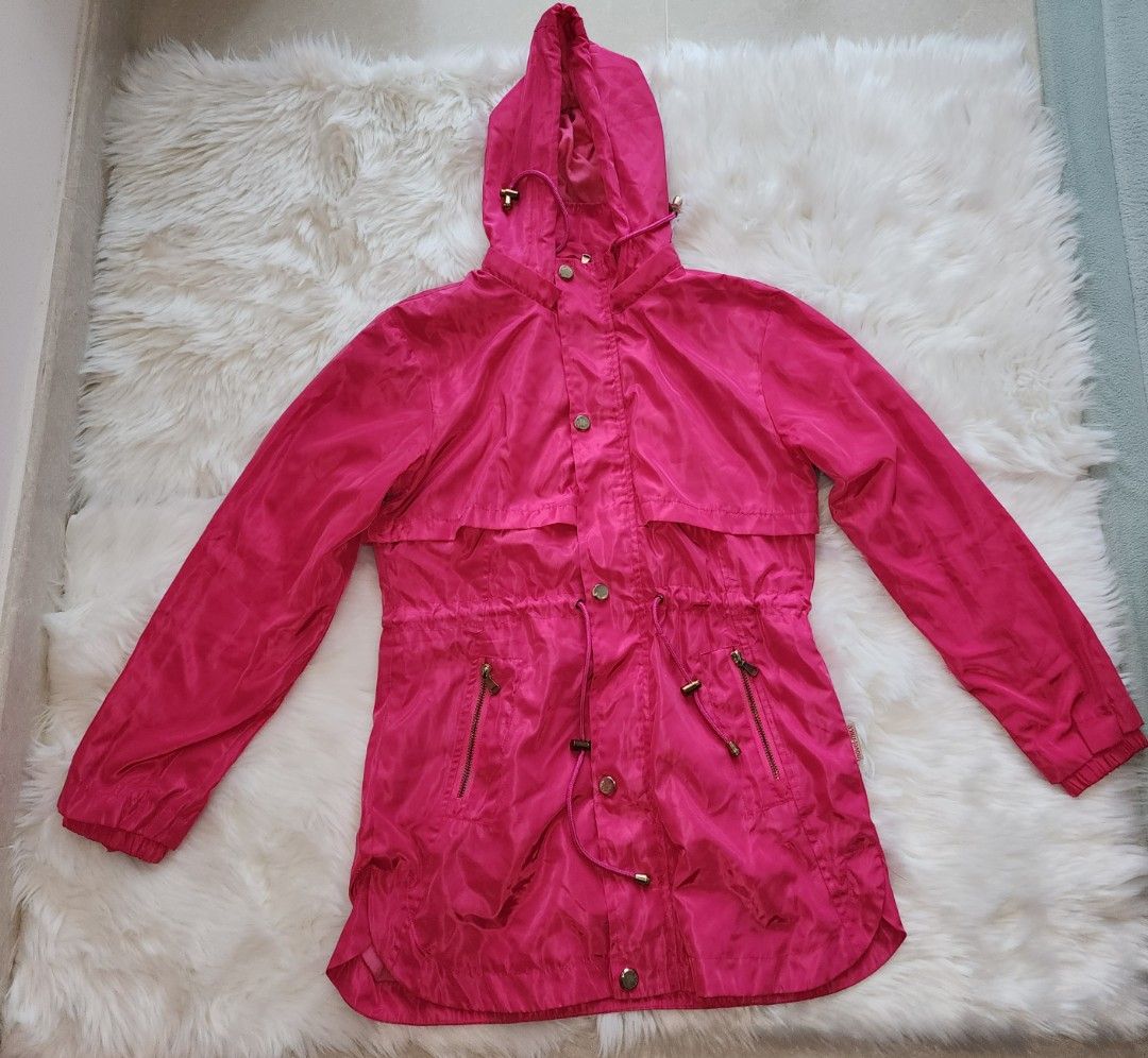 Raincoat with new arrivals sweater