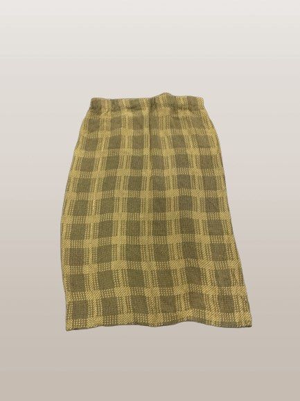 Plaid pencil skirt 3d top