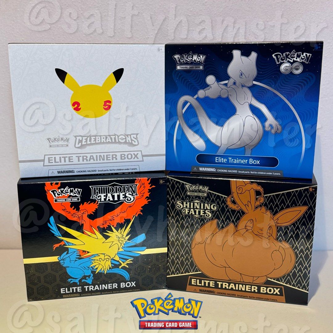 Pokemon GO TCG Trading Card Game Elite Trainer Box ETB: 10 Booster Packs +  More!