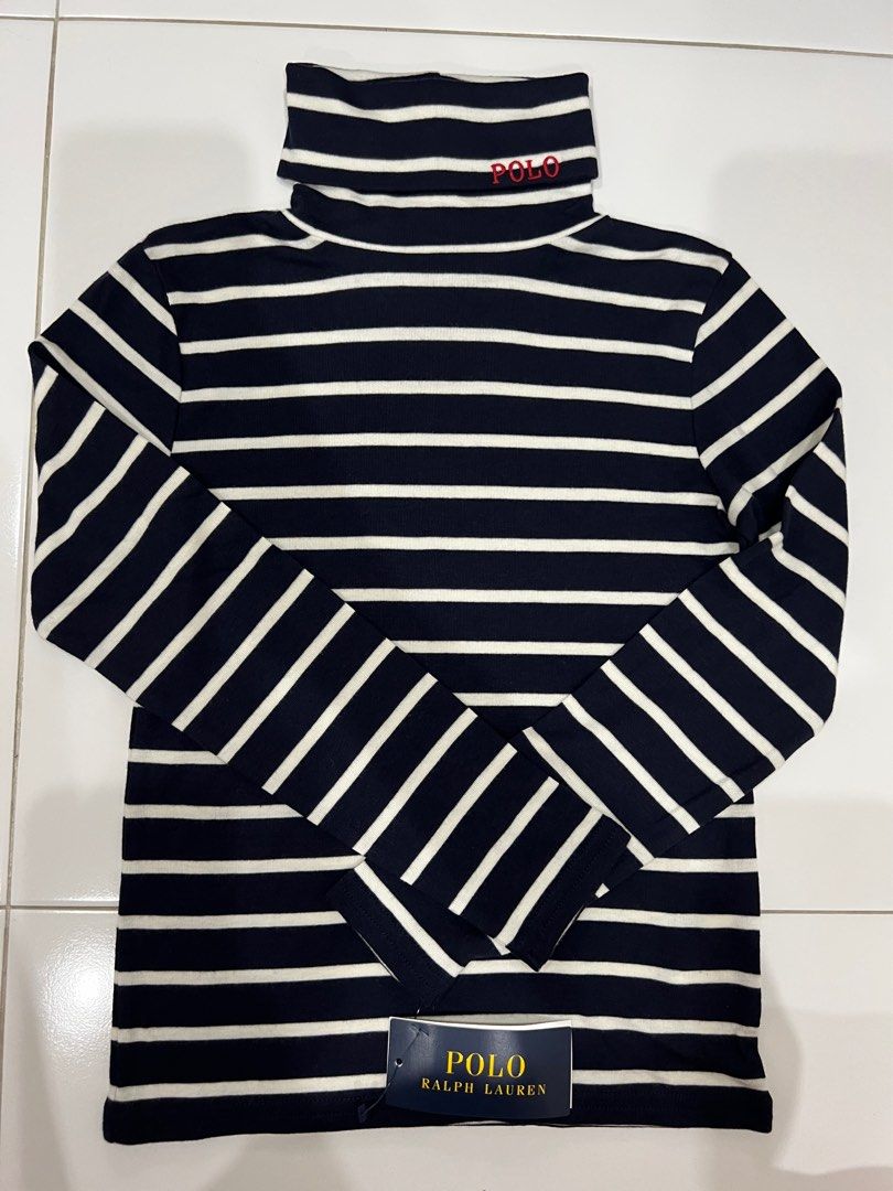 Ralph lauren striped turtleneck outlet
