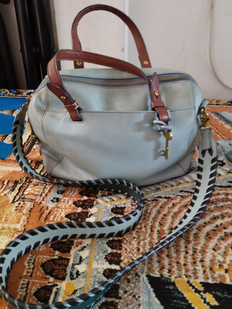 Fossil rachel satchel blue floral shop
