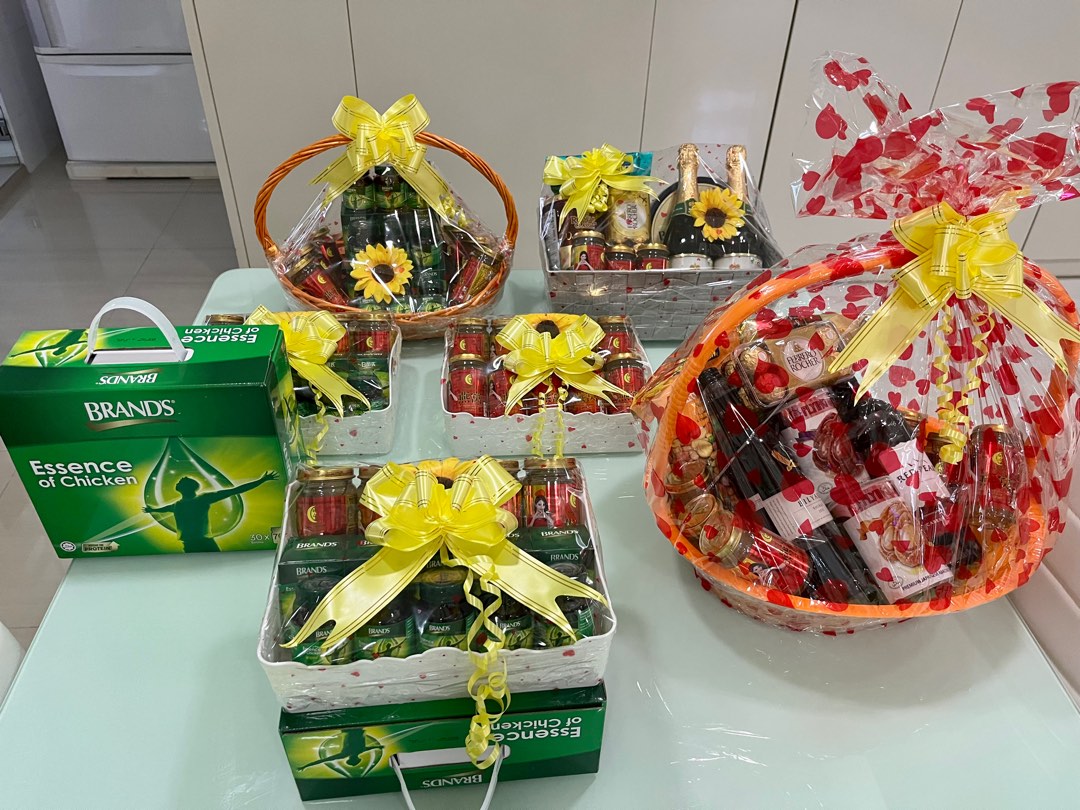 Premium Get Well hampers include delivery and message card, Food