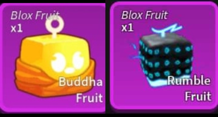 PROMO!) Rumble and buddha fruit (Roblox blox fruit), Video Gaming