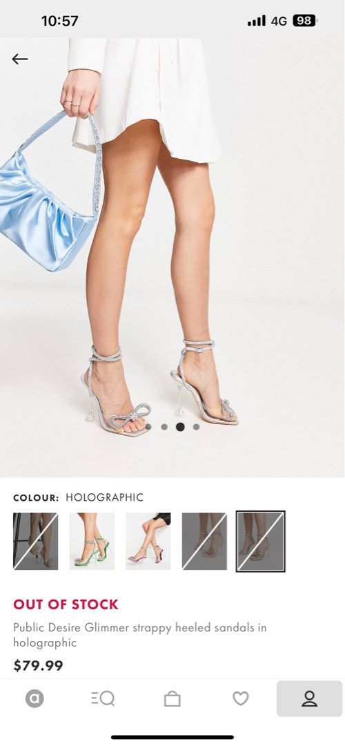 White holographic heels discount