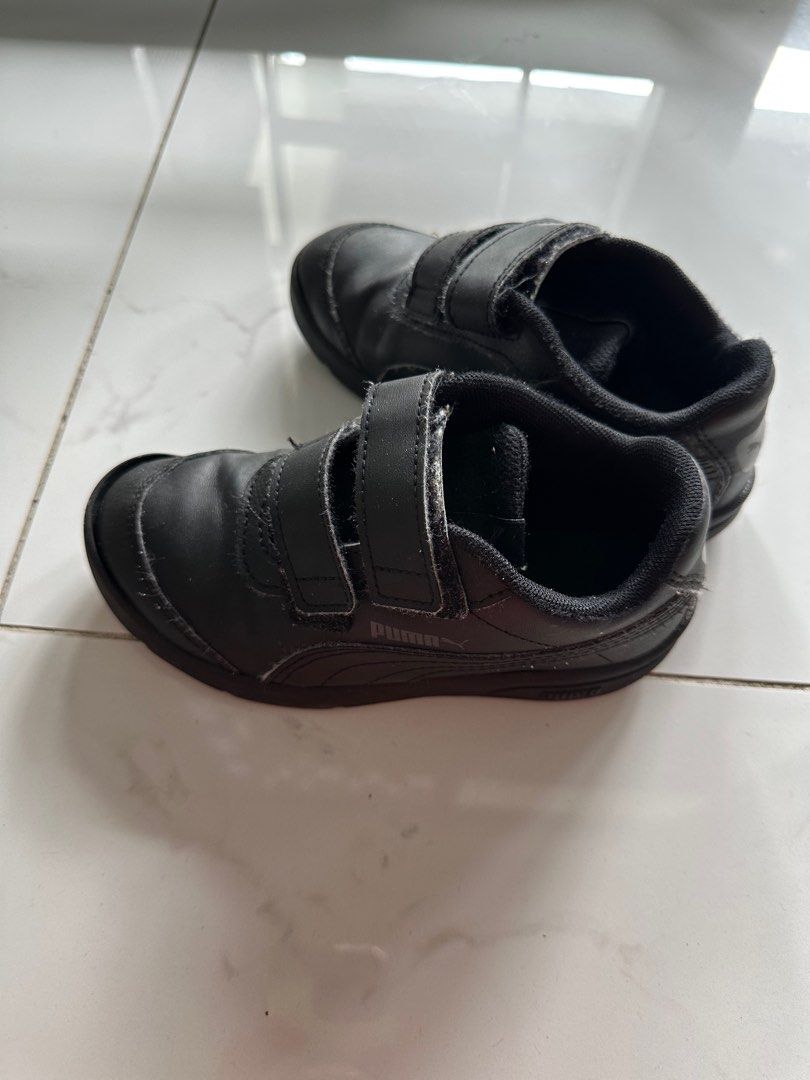 Puma black school shoes