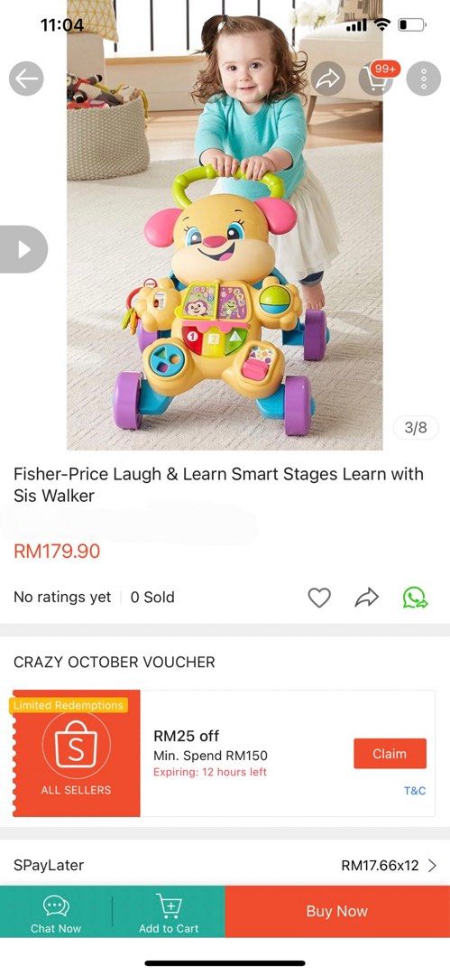 Push walker (Category: Other Kids Furniture) located in Rawang. Submitted by nbhhmd (Listing ID 1261369106, Image 3). Description: .