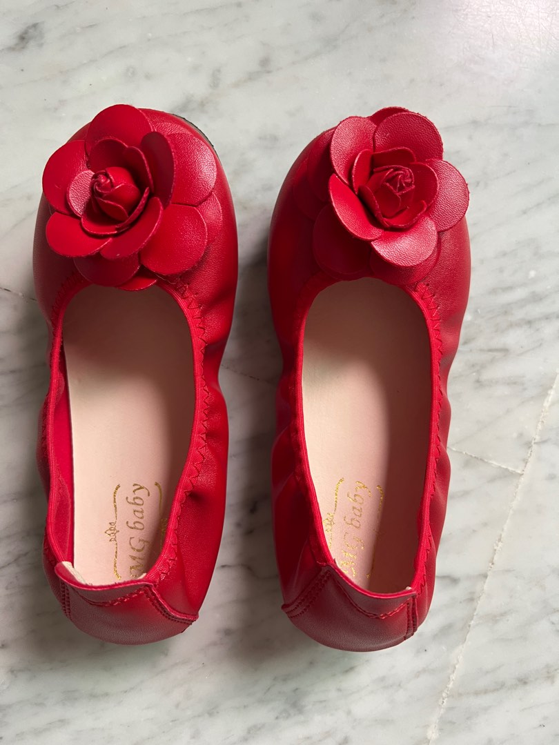 Red flats shoes clearance