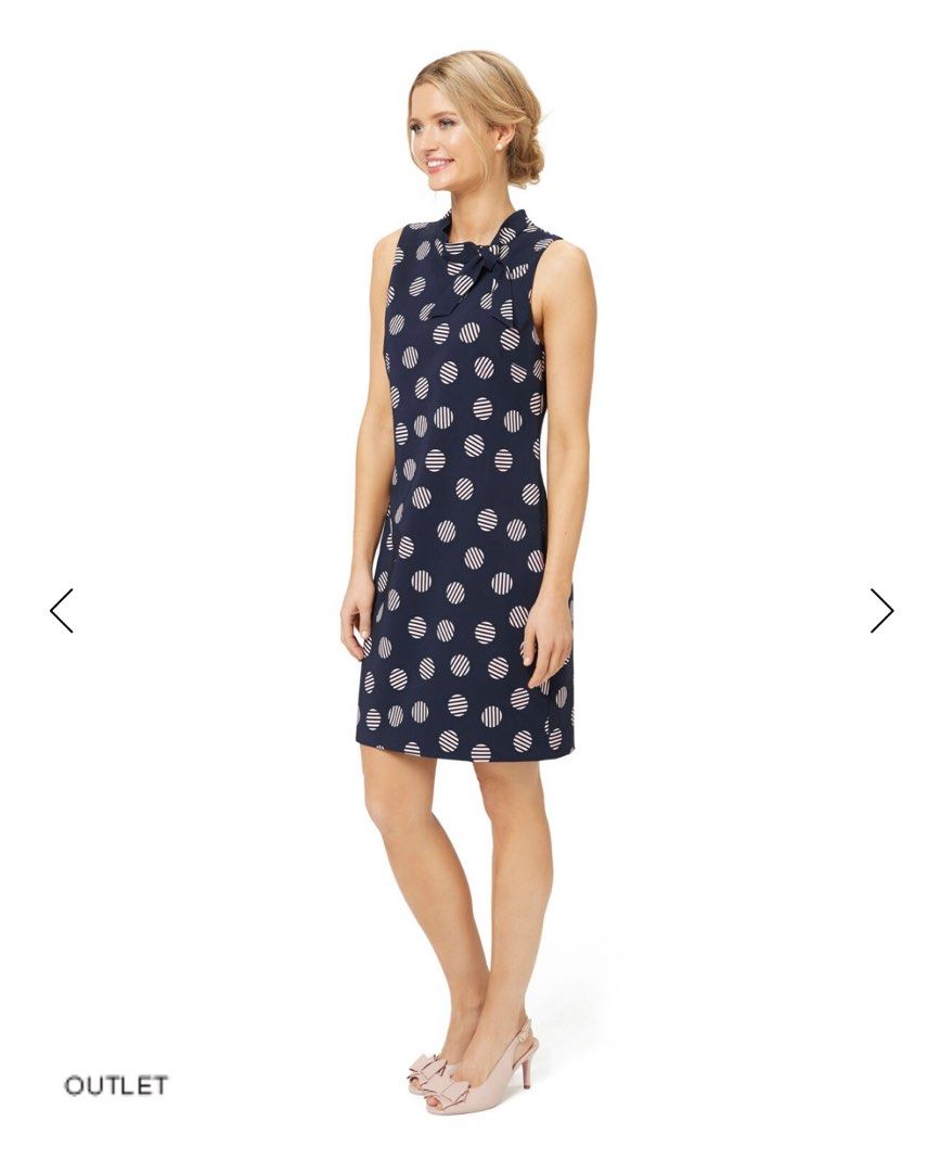 Review Australia Stripe Spot Dress in Size AU8 Vintage Classic