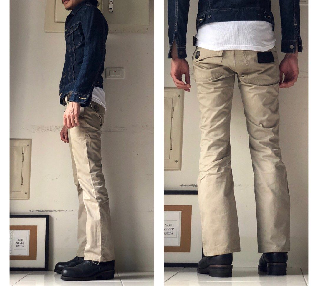 Khaki bootcut cheap