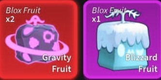 READ DESCRIPTION] (Roblox) COMBO 2X gravity fruit and 1x blizzard