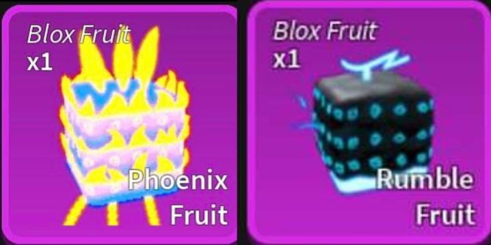 Roblox) COMBO Rumble and phoenix fruit (blox fruit), Video Gaming, Gaming  Accessories, In-Game Products on Carousell