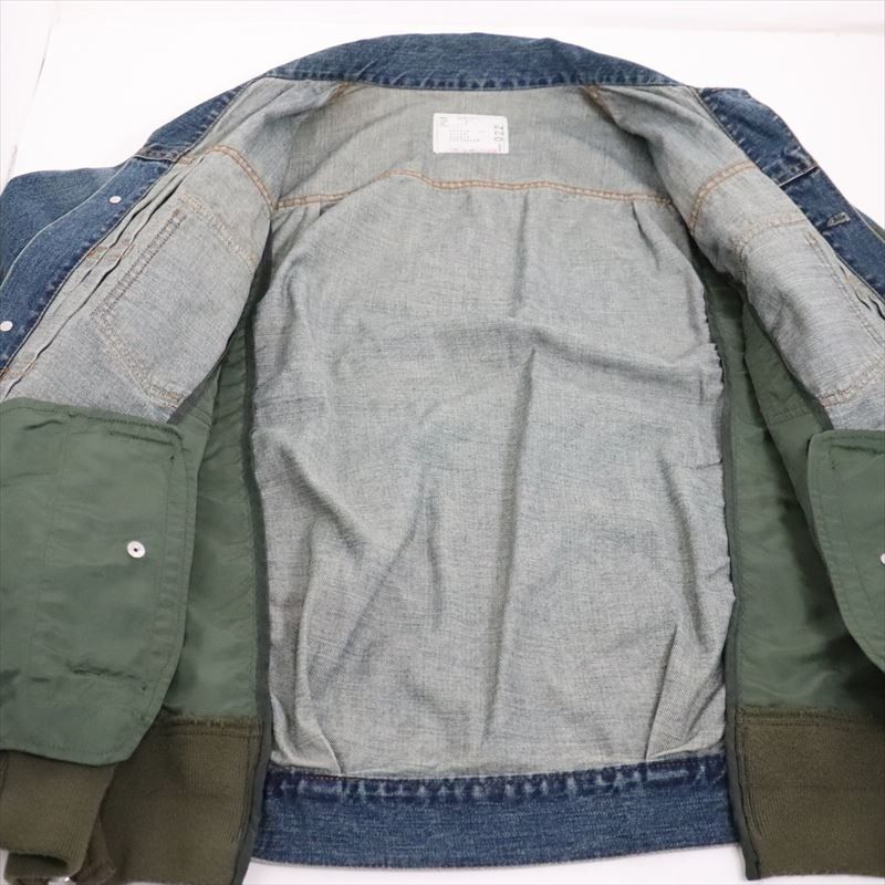 SACAI DENIM X MA-1 JACKET 牛仔褸外套[not Wtaps Visvim North Face