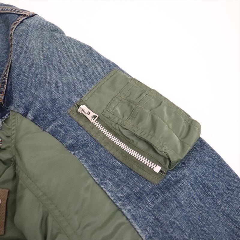SACAI DENIM X MA-1 JACKET 牛仔褸外套[not Wtaps Visvim North Face