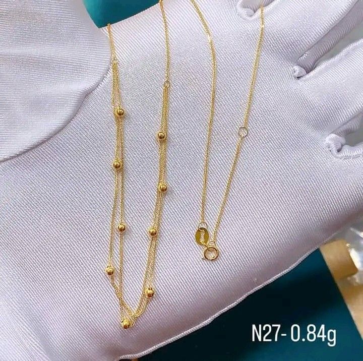 18K Saudi Gold Necklace, Women's Fashion, Jewelry & Organizers, Necklaces  on Carousell