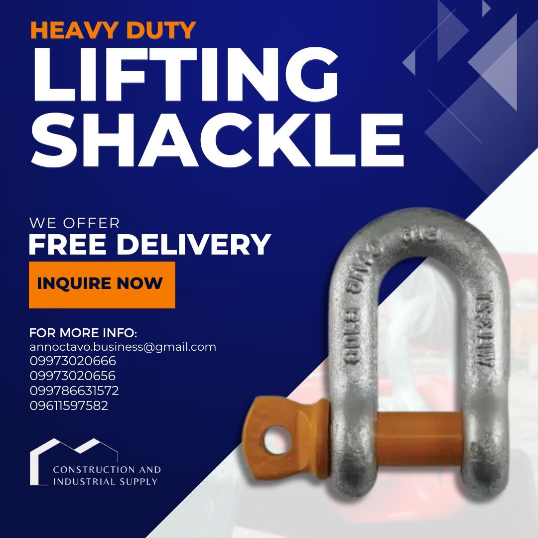 Shackle Types | Lifting Solutions | Safety Standards | Heavy Equipment ...